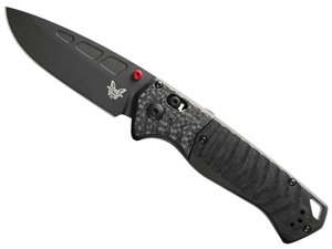 Benchmade PSK 3.4" AXIS Folding Knife, Carbon Fiber/Black G10