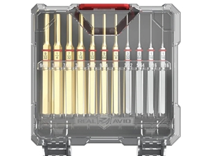 Real Avid Accu-Punch 11-Piece Standard Pin Punch Set, Brass & Steel 