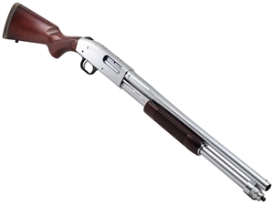 Mossberg 590 12GA 20" 9rd Shotgun, Walnut/Chrome - TALO Exclusive