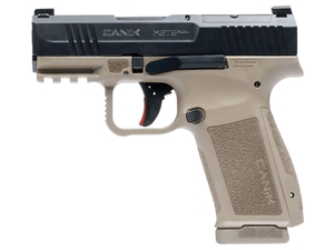 Canik Mete MC9L 9mm 3.18" 17rd Pistol, Black/FDE