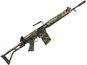 DSA SA58 18" Para Bush Tracker Rifle Traditional Profile Barrel Rhodesian Camo 7.62x51