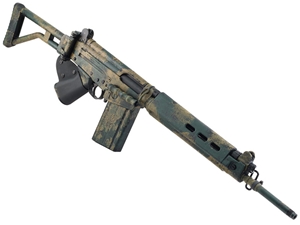 DSA SA58 18" Para Bush Tracker Rifle Traditional Profile Barrel Rhodesian Camo 7.62x51 - CA