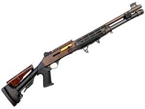 Orthos Raider S4 Elite 12GA 18.5" 8rd Shotgun, Distressed Patriot Brown