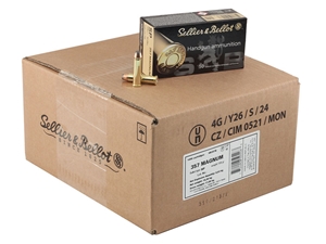 Sellier & Bellot .357Mag 158gr SP 1000rd Bulk Case