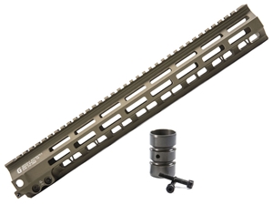 Geissele SMR Super Modular Rail MLOK Handguard, MK8 15" - Desert Dirt