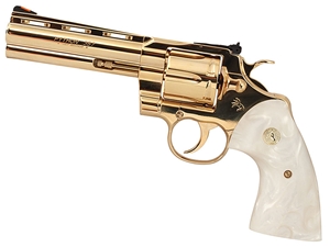 Colt Python .357Mag 5" 6rd Revolver, 24k Gold