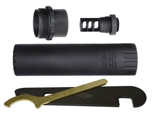 YHM Turbo T3 5.56mm Suppressor w/ 1/2x28 Muzzle Brake