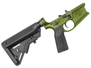 Noveske N4 Gen4 Complete Lower Receiver, H2 Buffer - Bazooka Green