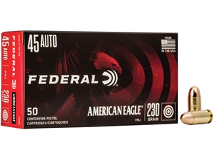 Federal AE 45ACP 230gr FMJ 50rd