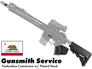 Gunsmith AR15 Featureless Conversion w/ Stock Pin