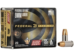 Federal Premium Hydra-Shok DEEP 9mm 135gr 20rd