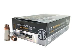 Sig Sauer Elite V-Crown 9mm 124gr JHP 50rd